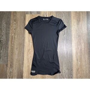 Under Armour Tactical HeatGear Compression Shirt Womens XS Black Short Sleeve